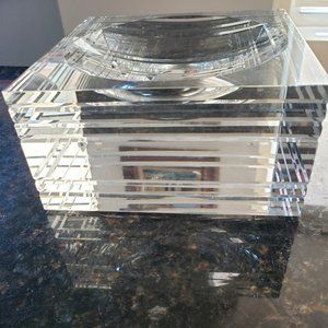 Solid lead crystal centerpiece/ashtray/candy dish